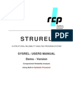 Strurel: Sysrel: Users Manual Demo - Version