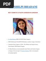 Dr. Shilpi Bhadani - Best Costemic & Plastic Surgeon in Gurgaon