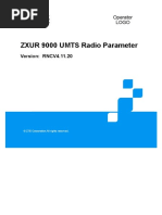 ZXUR UMTS (V4.11.20) Radio Parameter Reference