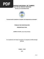 Conservacion Mediante El Empleo de Temperaturas Elevadas