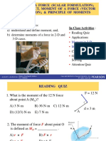 Moment of A Force (Scalar Formulation), Cross Product, Moment of A Force (Vector Formulation), & Principle of Moments