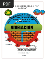 Nivelacion Levantamiento Longitudinal