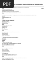 60 TOP MOST NETWORK THEOREMS - Electrical Engineering Multiple Choice Questions and Answers