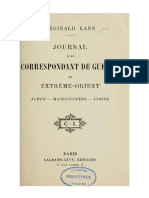 Reginald Kann Journal D'un Correspondant de Guerre en Extrême-Orient