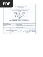 1.0 Acts Hse Form 0001 Jsa 20120405 Rev 1 Company Job Safety Analysis Form