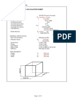 MS Tank Fabrication Calculation