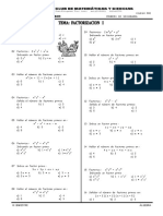 FACTORIZACION Primero Secundaria