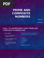 Prime and Composite Numbers