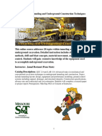 Min 5922 Tunneling and Underground Construction Techniques