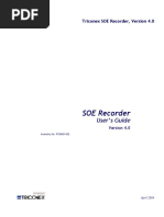 SOE Recorder Users Guide, V4.0 - Trident Controller