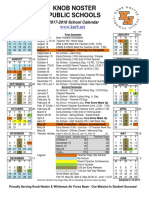 KNSD 2017-2018 Official Boe Approved Calendar 6-21-2017