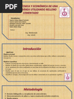 Evaluacion Económica Aplicando Relleno Cementado