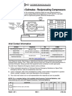 Thermal Growth Estimates Reciprocating Compressors