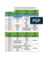 Jadwal Pelajaran Sma