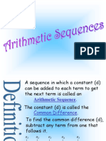 Arithmetic Sequences and Examples