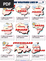 What Is The Weather Like in Capital Cities Esl Worksheet PDF