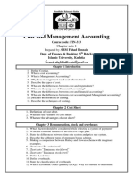 Cost and Management Accouning