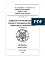 Geokimia Tanah Untuk Eksplorasi Endapan Emas PDF