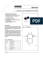 64K (8K X 8) Uv Eprom and Otp Rom: Description