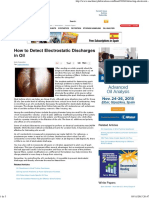 How To Detect Electrostatic Discharges in Oil