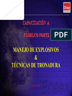 Manejo de Explosivos y Tecnicas de Tronadura CODELCO