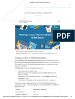 Weightage Analysis For ISRO Mechanical Exam