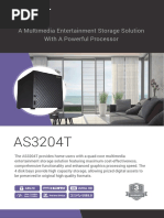 ASUSTOR AS3204T 4-Bay NAS Server Datasheet