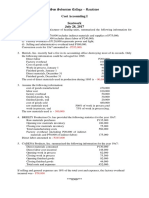 Cost Accounting 1 SW No. 4 With Answers