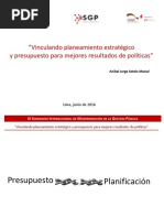 Vinculando Planeamiento y Presupuesto - Anibal Sotelo