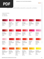 Artist Watercolor Color Chart - HK Holbein Artist Materials