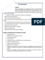 5.3 Sistemas de Aceite de La Turbina 5.4 Equipo de Regulación e Instrumentos de Control