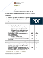 Lesson Plan Use of English FCE