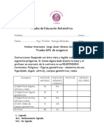 Prueba de Matemáticas (Geometría 2º)