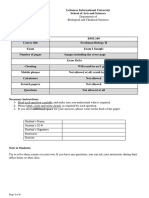 BIOL160 Sample Exam1