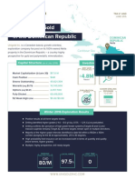 In The Dominican Republic Discovering Gold: Capital Structure Investment Highlights