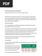 Top 10 Circuit Protection Considerations PDF