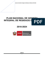 Plan Nacional Gestion Integral Residuos Solidos 2016 2024 PDF