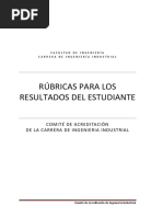 Rúbrica para Los Resultados de Los Estudiantes