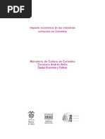 Impacto Económico de Las Industrias Culturales en Colombia