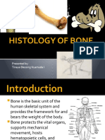 Histology of Bone: Presented By: Tinaye Blessing Nyamuda I