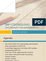 Sap Controlling: Functionality and Implementation