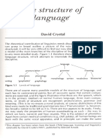 The Structure of Language': David Crystal