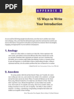 15 Ways To Write An Introduction