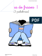 Lectura de Frases 3 Palabras y Plantilla PDF