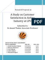 A Study On Customer Satisfaction in Airl PDF