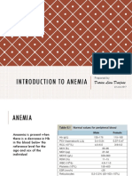 Introduction To Anemia and Classification