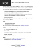 Instructions For Taking The ITEP Practice Test 22DEC16 1