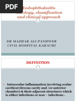 Etiology, Classification and Clinical Approach: Endophthalmitis