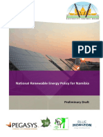 National Renewable Energy Policy For Namibia DRAFT June 13 1