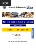 Normas Tcnicas de Control Interno Especificas Ntcie Mined-Concultura